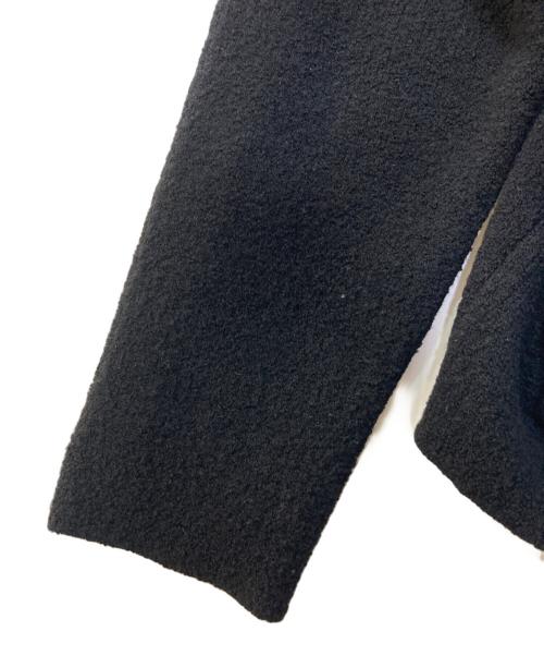 BALLSEY（ボールジィ）BALLSEY (ボールジィ) ウールナイロンブークレー フロントオープンカーディガン ブラック サイズ:Sの古着・服飾アイテム