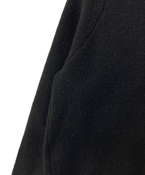 BALLSEY（ボールジィ）BALLSEY (ボールジィ) ウールナイロンブークレー フロントオープンカーディガン ブラック サイズ:Sの古着・服飾アイテム