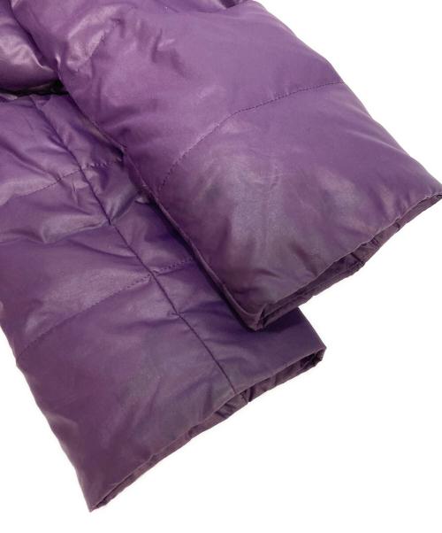 BURBERRY BLUE LABEL（バーバリー ブルー レーベル）BURBERRY BLUE LABEL (バーバリー ブルー レーベル) ファーフードダウンジャケット パープル サイズ:38の古着・服飾アイテム