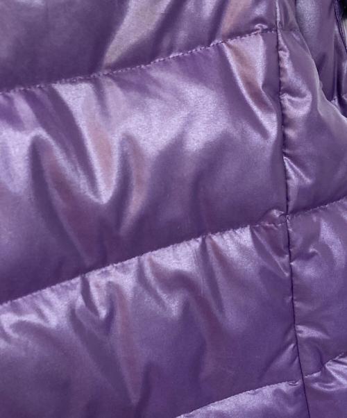 BURBERRY BLUE LABEL（バーバリー ブルー レーベル）BURBERRY BLUE LABEL (バーバリー ブルー レーベル) ファーフードダウンジャケット パープル サイズ:38の古着・服飾アイテム