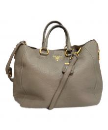 PRADA（プラダ）の古着「2WAYバッグ」｜ベージュ