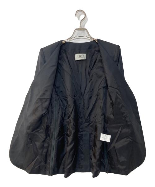 THIRD MAGAZINE（サードマガジン）THIRD MAGAZINE (サードマガジン) ノーカラージャケット ネイビー サイズ:1の古着・服飾アイテム