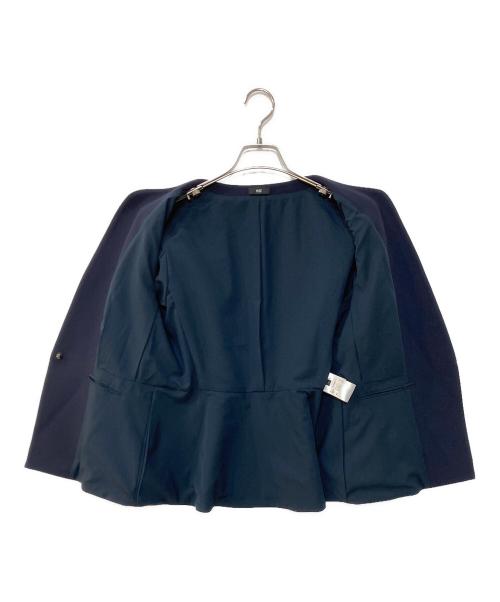 PLST（プラステ）PLST (プラステ) ウォームリザーブカラーレスセットアップ ネイビー サイズ:ジャケットL/パンツMの古着・服飾アイテム