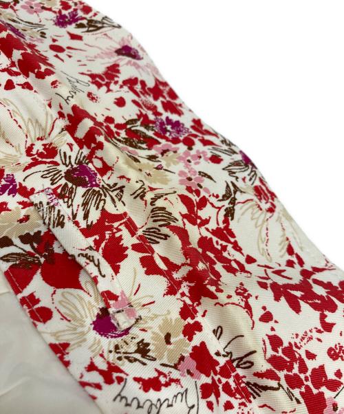 BURBERRY（バーバリー）BURBERRY (バーバリー) フラワートレンチショートコート レッド サイズ:38の古着・服飾アイテム
