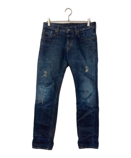 G-STAR RAW（ジースターロゥ）G-STAR RAW (ジースターロゥ) ペイントダメージデニムパンツ インディゴ サイズ:SIZE30LENGTH32の古着・服飾アイテム