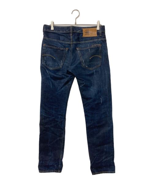 G-STAR RAW（ジースターロゥ）G-STAR RAW (ジースターロゥ) ペイントダメージデニムパンツ インディゴ サイズ:SIZE30LENGTH32の古着・服飾アイテム