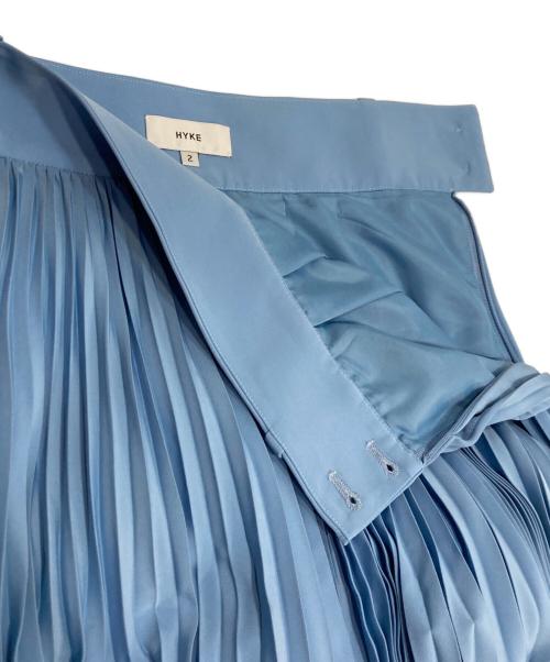 HYKE（ハイク）HYKE (ハイク) プリーツロングスカート ブルー サイズ:2の古着・服飾アイテム