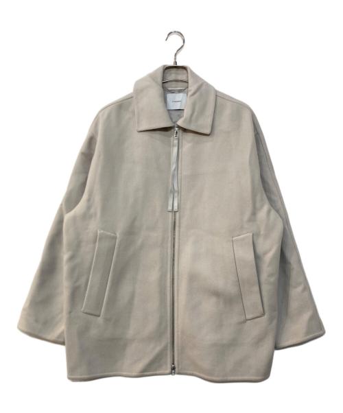 STERNBERG（スタンバーグ）STERNBERG (スタンバーグ) 140'sリバーZIPジャケットコート ホワイト サイズ:Sの古着・服飾アイテム
