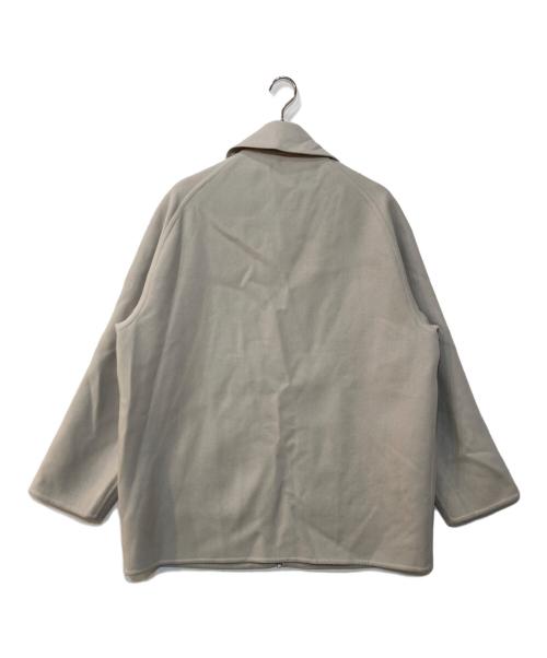 STERNBERG（スタンバーグ）STERNBERG (スタンバーグ) 140'sリバーZIPジャケットコート ホワイト サイズ:Sの古着・服飾アイテム