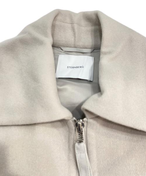 STERNBERG（スタンバーグ）STERNBERG (スタンバーグ) 140'sリバーZIPジャケットコート ホワイト サイズ:Sの古着・服飾アイテム