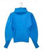 PLEATS PLEASEプリーツプリーズ）の古着「プリーツカットソー」｜ブルー