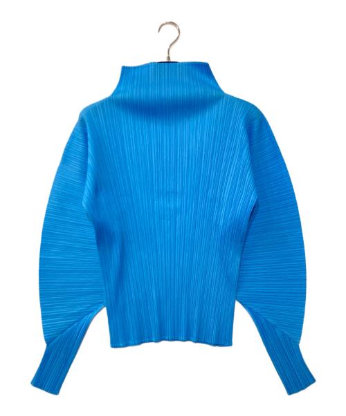 PLEATS PLEASE（プリーツプリーズ）PLEATS PLEASE (プリーツプリーズ) プリーツカットソー ブルー サイズ:3の古着・服飾アイテム
