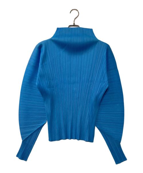 PLEATS PLEASE（プリーツプリーズ）PLEATS PLEASE (プリーツプリーズ) プリーツカットソー ブルー サイズ:3の古着・服飾アイテム