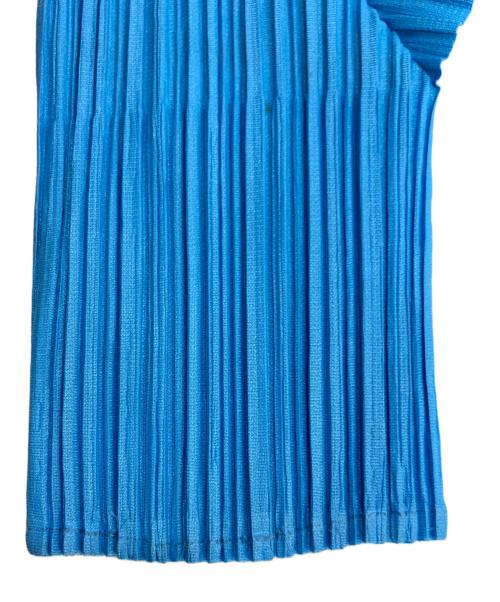 PLEATS PLEASE（プリーツプリーズ）PLEATS PLEASE (プリーツプリーズ) プリーツカットソー ブルー サイズ:3の古着・服飾アイテム