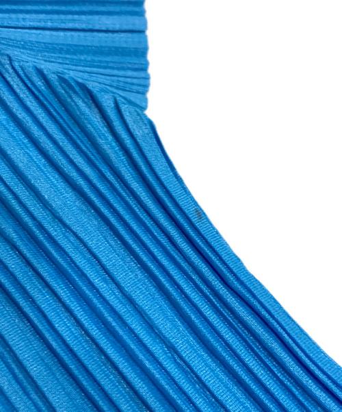 PLEATS PLEASE（プリーツプリーズ）PLEATS PLEASE (プリーツプリーズ) プリーツカットソー ブルー サイズ:3の古着・服飾アイテム