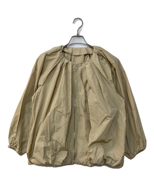 BEARDSLEY（ビアズリー）BEARDSLEY (ビアズリー) タフタバルーンブルゾン ベージュ サイズ:Fの古着・服飾アイテム