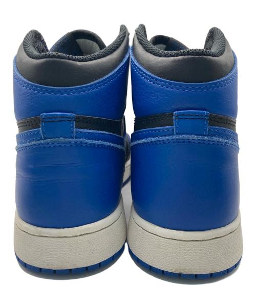 NIKE（ナイキ）NIKE (ナイキ) AIR JORDAN 1 RETRO HIGH ブラック×ブルー サイズ:24.5の古着・服飾アイテム