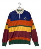 Aime Leon Doreエメ レオン ドレ）の古着「マルチボーダーポロシャツ」｜マルチカラー