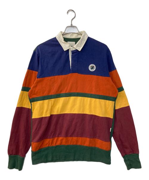 Aime Leon Dore（エメ レオン ドレ）Aime Leon Dore (エメ レオン ドレ) マルチボーダーポロシャツ マルチカラー サイズ:記載なしの古着・服飾アイテム