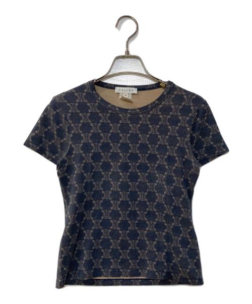 CELINE（セリーヌ）CELINE (セリーヌ) マカダムTEE ネイビー サイズ:Sの古着・服飾アイテム