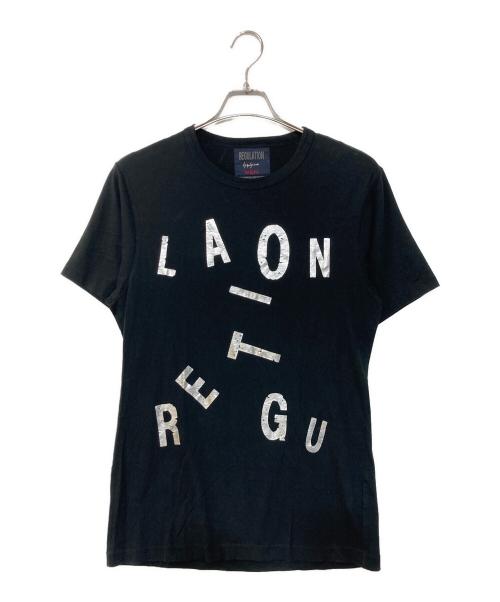 REGULATION Yohji Yamamoto（レギュレーションヨウジヤマモト）REGULATION Yohji Yamamoto (レギュレーションヨウジヤマモト) プリントTシャツ ブラック サイズ:1の古着・服飾アイテム