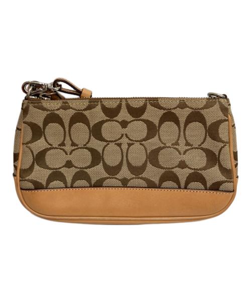COACH（コーチ）COACH (コーチ) シグネイチャーワンショルダーバッグ ベージュの古着・服飾アイテム