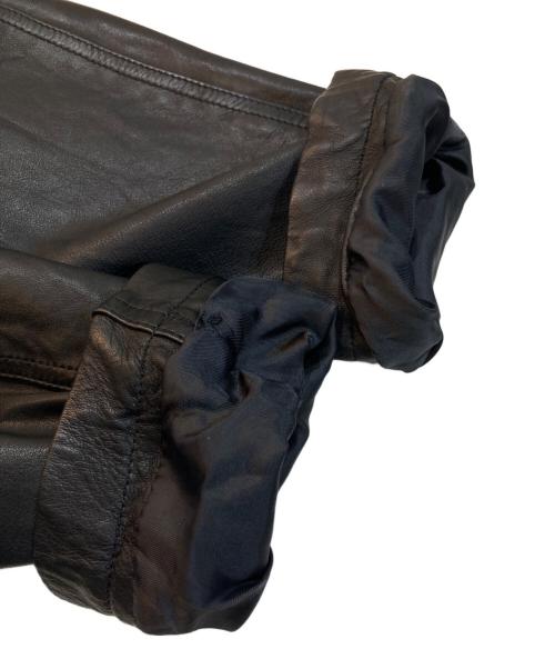 PAUL SMITH（ポールスミス）PAUL SMITH (ポールスミス) ラムレザー テーラードジャケット ブラック サイズ:M2の古着・服飾アイテム