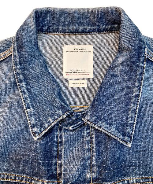 VISVIM（ビズビム）VISVIM (ビズビム) 101 JKT DMGD- 1001 デニムジャケット インディゴ サイズ:4の古着・服飾アイテム