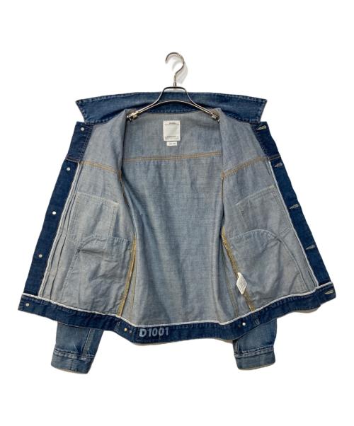 VISVIM（ビズビム）VISVIM (ビズビム) 101 JKT DMGD- 1001 デニムジャケット インディゴ サイズ:4の古着・服飾アイテム