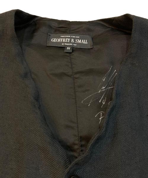 GEOFFREY B SMALL（ジェフリービースモール）GEOFFREY B SMALL (ジェフリービースモール) ジレ ブラック サイズ:Sの古着・服飾アイテム