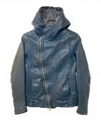 BACKLASHバックラッシュ）の古着「ジャパンホース製品染めフードパーカー」｜ネイビー