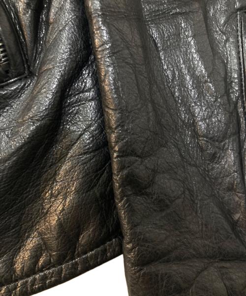 LITHIUM HOMME（リチウムオム・ファム）LITHIUM HOMME (リチウムオム・ファム) シングルレザージャケット ブラック サイズ:2の古着・服飾アイテム