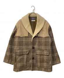 PENDLETON（ペンドルトン）の古着「70s  ボアウールコート」｜グレー