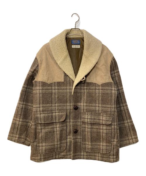PENDLETON（ペンドルトン）PENDLETON (ペンドルトン) 70s  ボアウールコート グレー サイズ:Mの古着・服飾アイテム