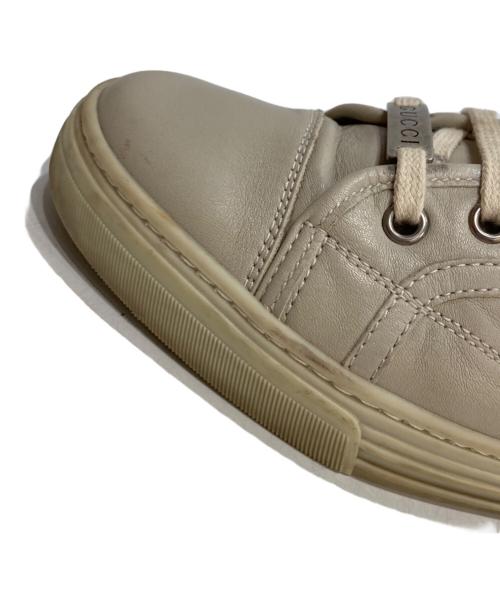 GUCCI（グッチ）GUCCI (グッチ) ローカットスニーカー アイボリー サイズ:36 1/2の古着・服飾アイテム