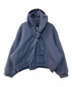 BALENCIAGAバレンシアガ）の古着「Lined Incognito Zip-Up Hoodie ライドインコグニート ジップパーカー」｜ブルー