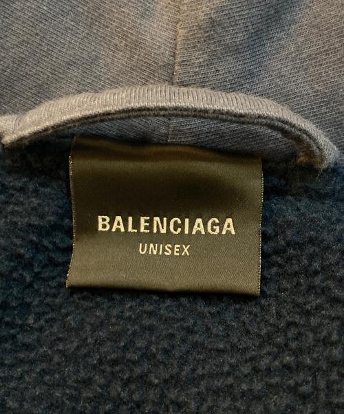BALENCIAGA（バレンシアガ）BALENCIAGA (バレンシアガ) Lined Incognito Zip-Up Hoodie ライドインコグニート ジップパーカー ブルー サイズ:Mの古着・服飾アイテム