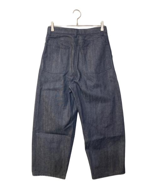 STILL BY HAND（スティルバイハンド）STILL BY HAND (スティルバイハンド) Deep Tuck Wide Denim Pants ディープタックワイドデニムパンツ ネイビー サイズ:44の古着・服飾アイテム