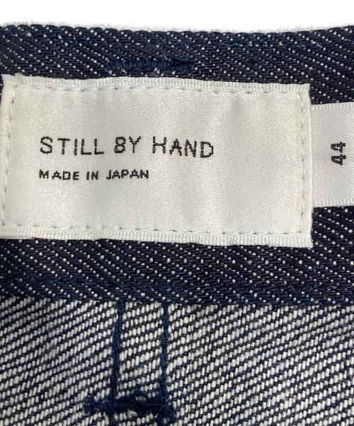 STILL BY HAND（スティルバイハンド）STILL BY HAND (スティルバイハンド) Deep Tuck Wide Denim Pants ディープタックワイドデニムパンツ ネイビー サイズ:44の古着・服飾アイテム