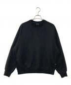 DAIWA PIER39ダイワ ピア39）の古着「TECH SWEAT CREW FREEDOM SLEEVE クルーネックスウェット」｜ブラック