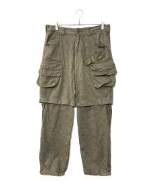 Hombre Nino（オンブレニーニョ）の古着「CORONA 2WAY STREAM PANTS コロナ2WAYストリームパンツ」｜オリーブ