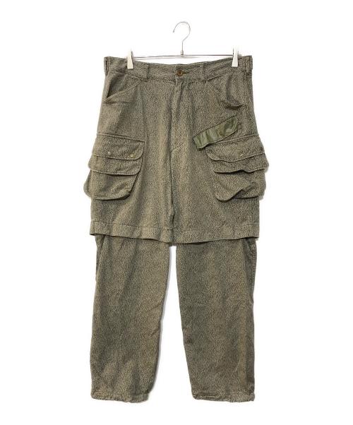Hombre Nino（オンブレニーニョ）Hombre Nino (オンブレニーニョ) CORONA 2WAY STREAM PANTS コロナ2WAYストリームパンツ オリーブ サイズ:Lの古着・服飾アイテム