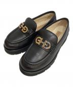 Salvatore Ferragamoサルヴァトーレ フェラガモ）の古着「モカシンガンチーニローファー」｜ブラック