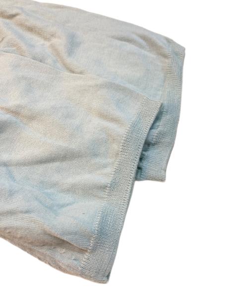 mina perhonen（ミナ ペルホネン）mina perhonen (ミナ ペルホネン) liquide horse s/s knit  ブルー サイズ:38の古着・服飾アイテム