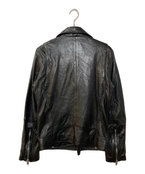 ZARA（ザラ）ZARA (ザラ) シープレザー ダブル ライダースジャケット ブラック サイズ:Sの古着・服飾アイテム