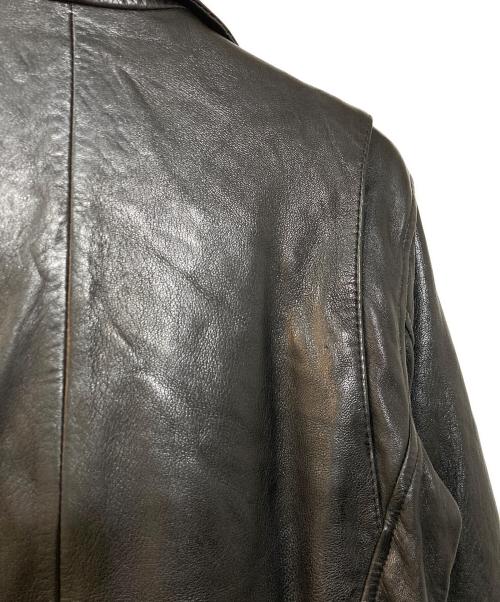 ZARA（ザラ）ZARA (ザラ) シープレザー ダブル ライダースジャケット ブラック サイズ:Sの古着・服飾アイテム