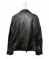 ZARA (ザラ) シープレザー ダブル ライダースジャケット ブラック サイズ:S：8000円