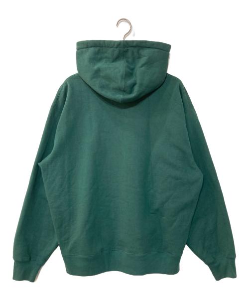 SUPREME（シュプリーム）SUPREME (シュプリーム) Rhinestone Shadow Hooded Sweatshirt ラインストーン シャドウ フーディー スウェットシャツ グリーン サイズ:XLの古着・服飾アイテム