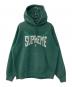 SUPREME（シュプリーム）の古着「Rhinestone Shadow Hooded Sweatshirt ラインストーン シャドウ フーディー スウェットシャツ」｜グリーン