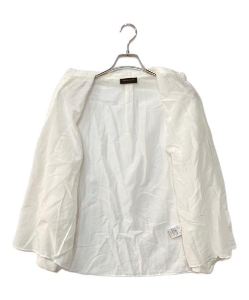 TOMORROW LAND（トゥモローランド）TOMORROW LAND (トゥモローランド) コットンシルク フリルシャツ ホワイト サイズ:36の古着・服飾アイテム